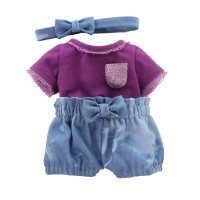 Pofbroek setje paars